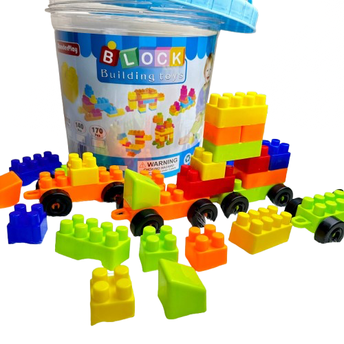 170 Pieces Building Blocks Bucket