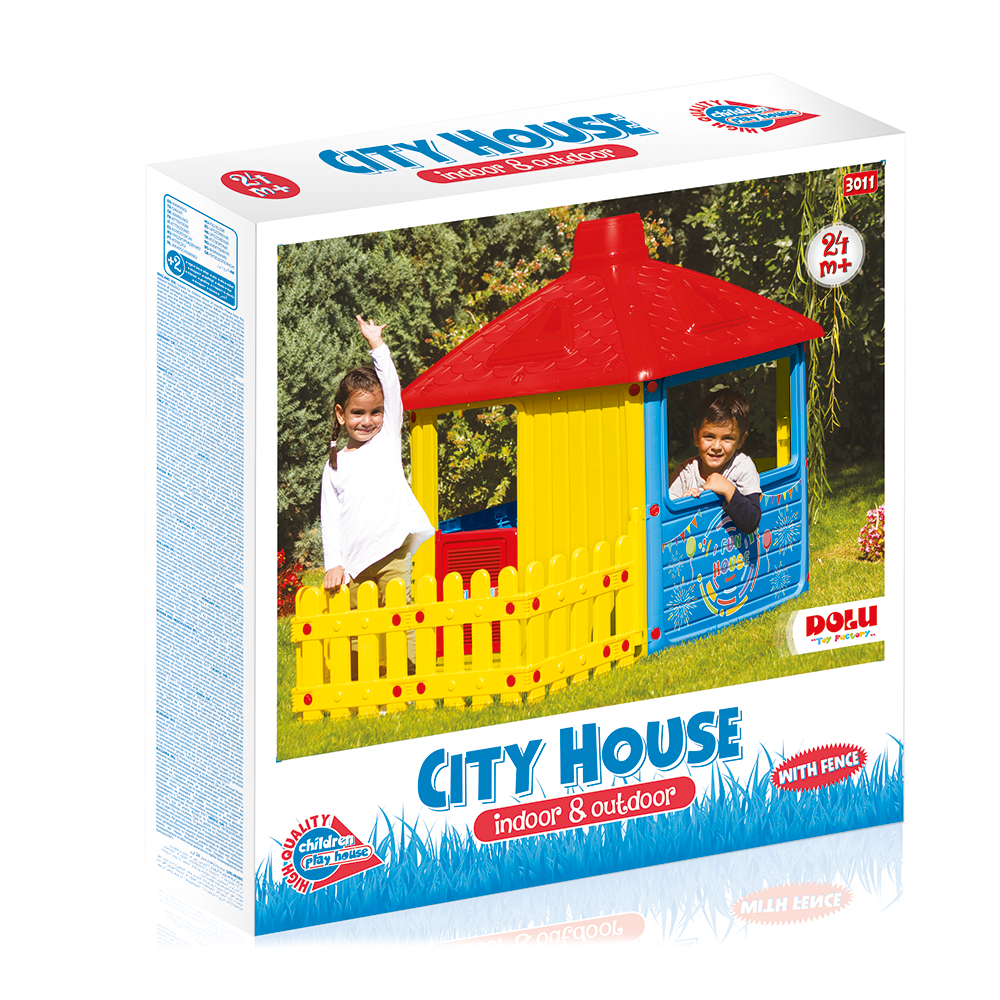 Townhouse with Fence Playset