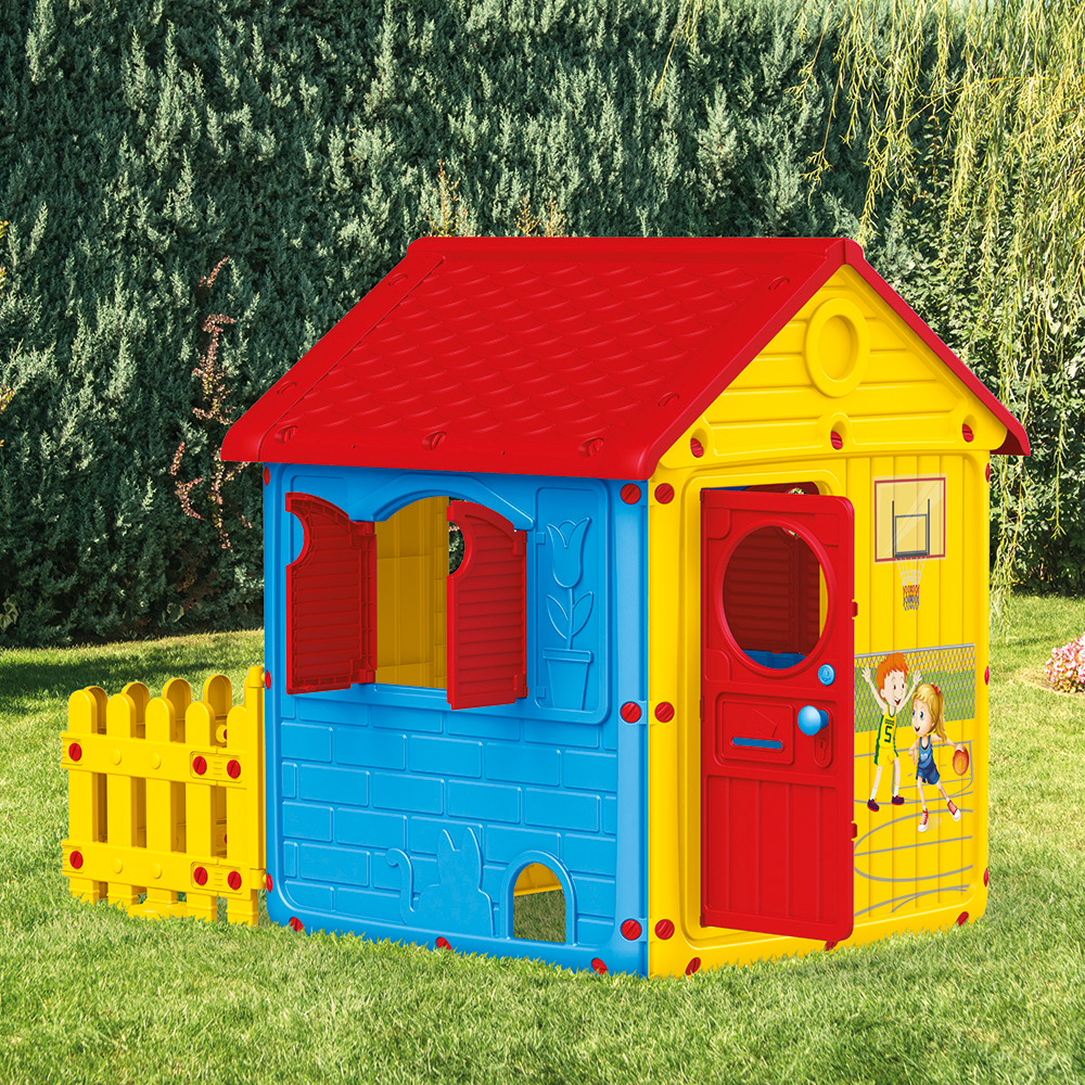 My First Home with Fence Playset