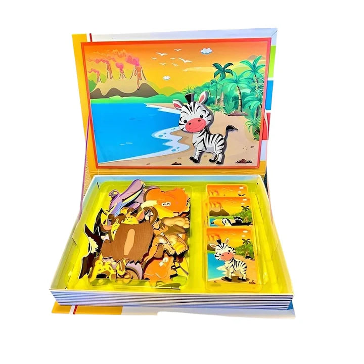 Magnetic Animal Puzzle Book