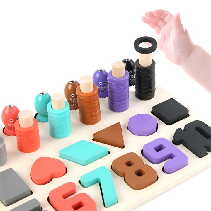 5-in-1 Wooden Board Puzzle