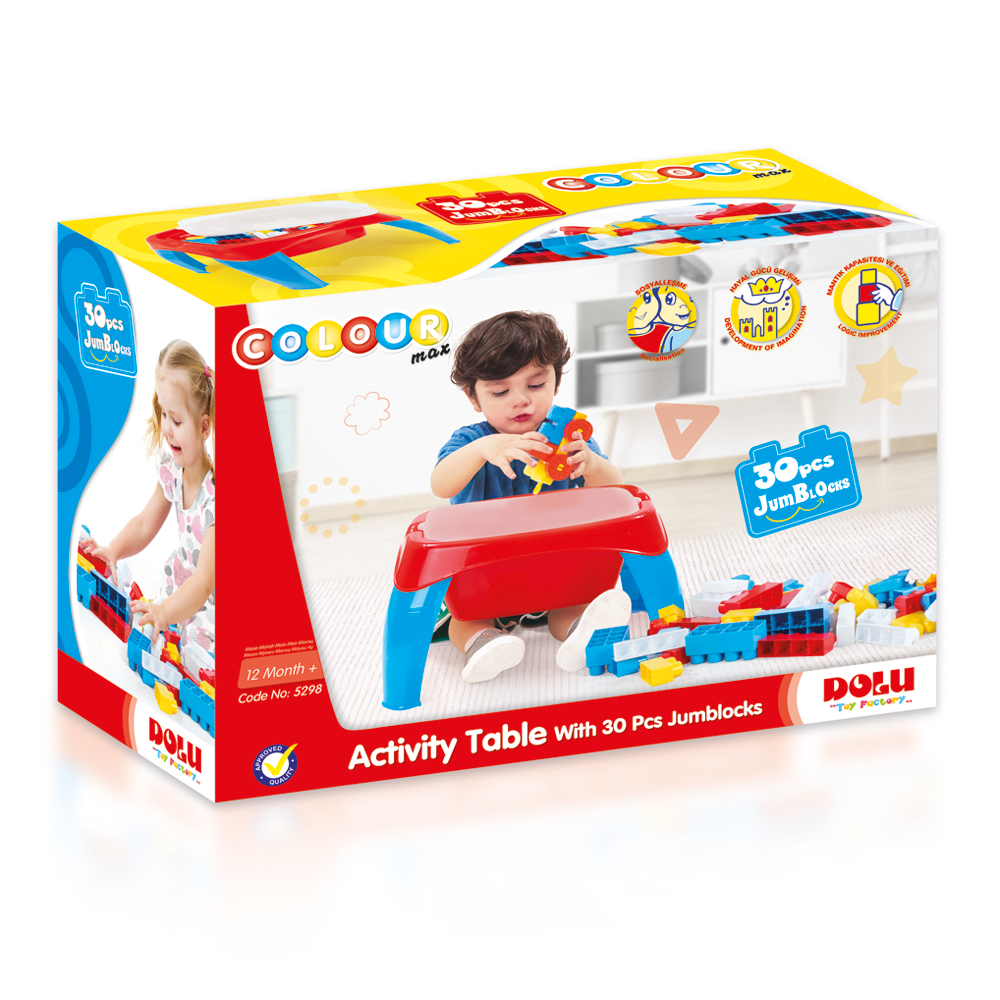 Mega Block Activity Game Table