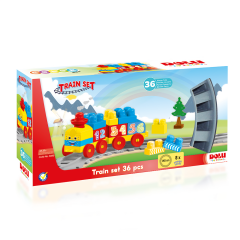 36-Piece Train and Track Lego Set