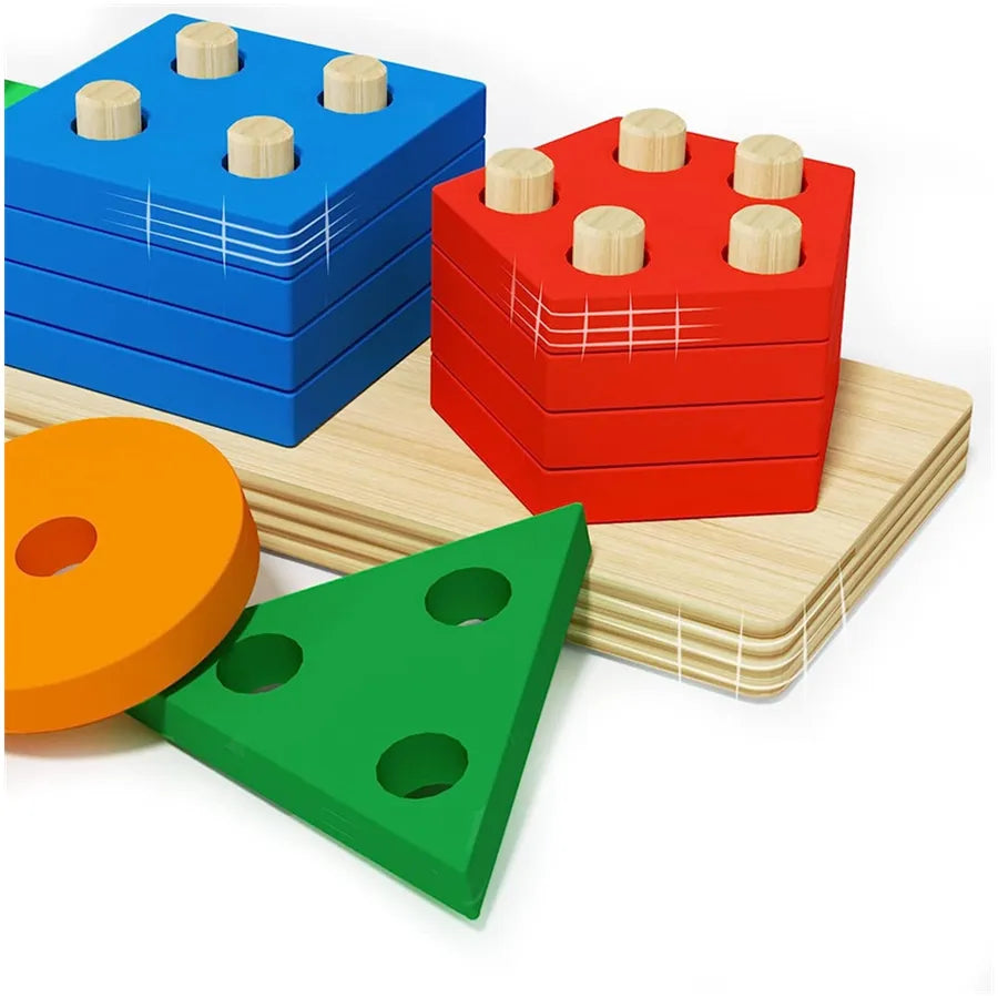 Wooden Shape Sorting Set