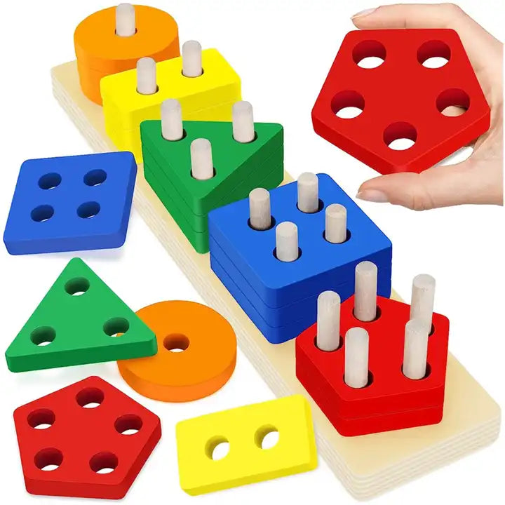 Wooden Shape Sorting Set