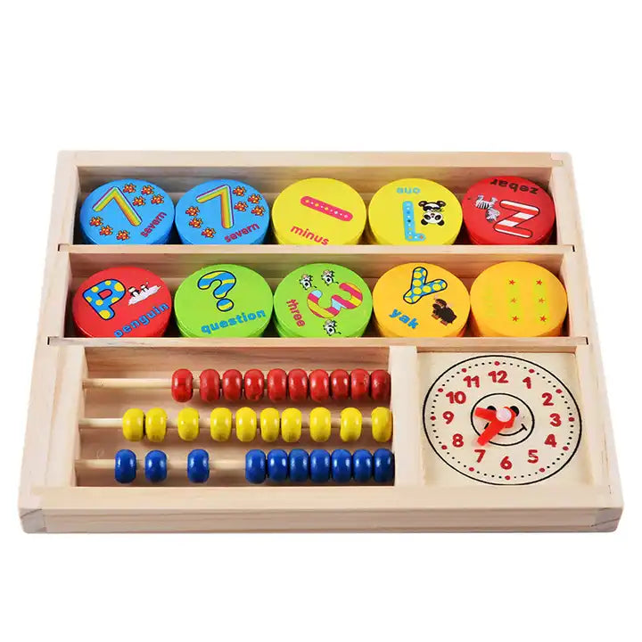 Multifunctional Wooden Learning Box