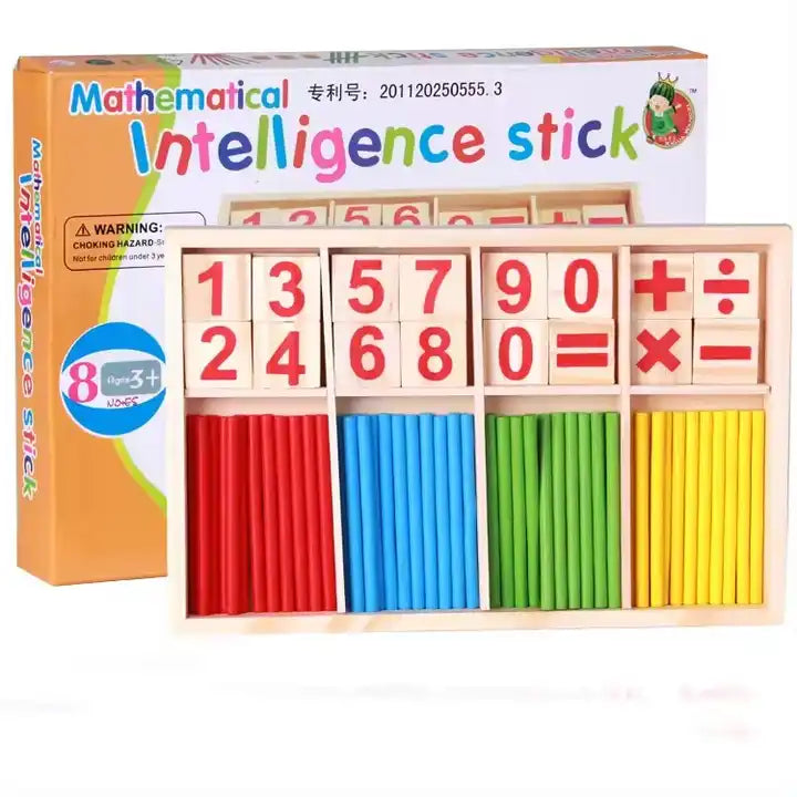 Wooden Math Counting Sticks