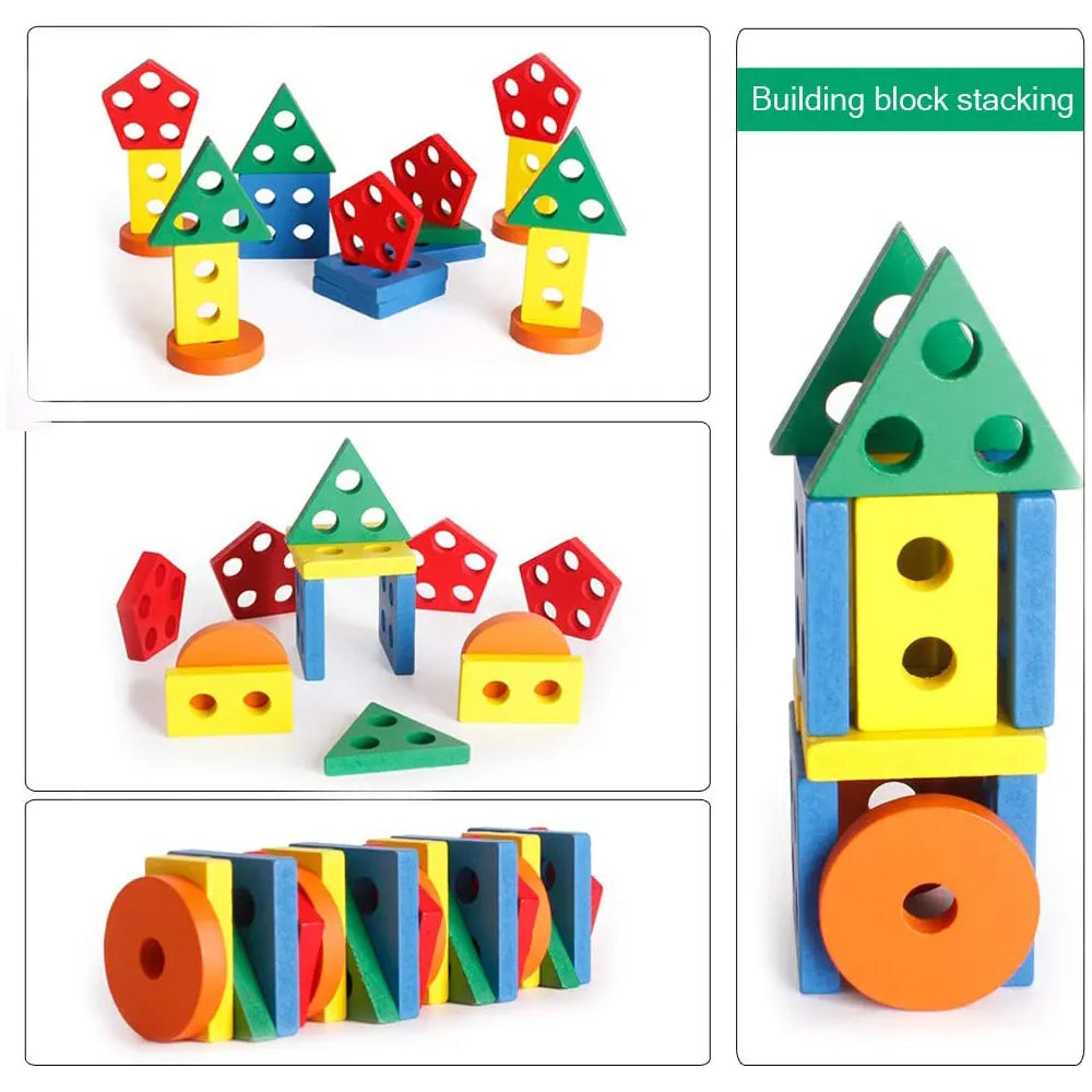 Wooden Shape Sorting Set