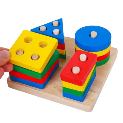 Wooden Geometric Shape Sorter 4