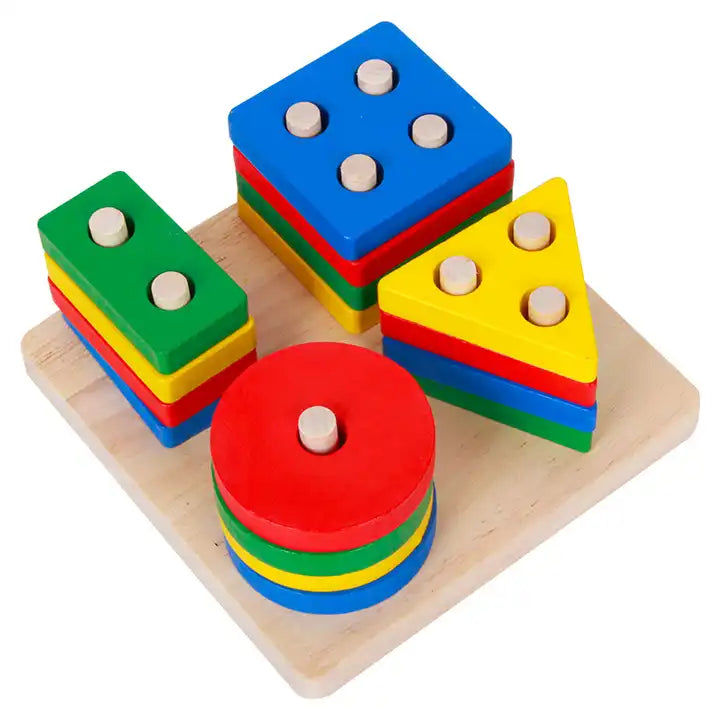 Wooden Geometric Shape Sorter 4