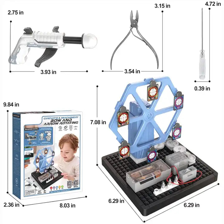 Rotating Bow and Arrow Set