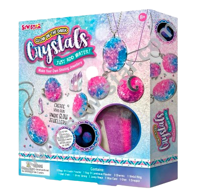 Glow-in-the-Dark Crystal Jewelry Making Kit