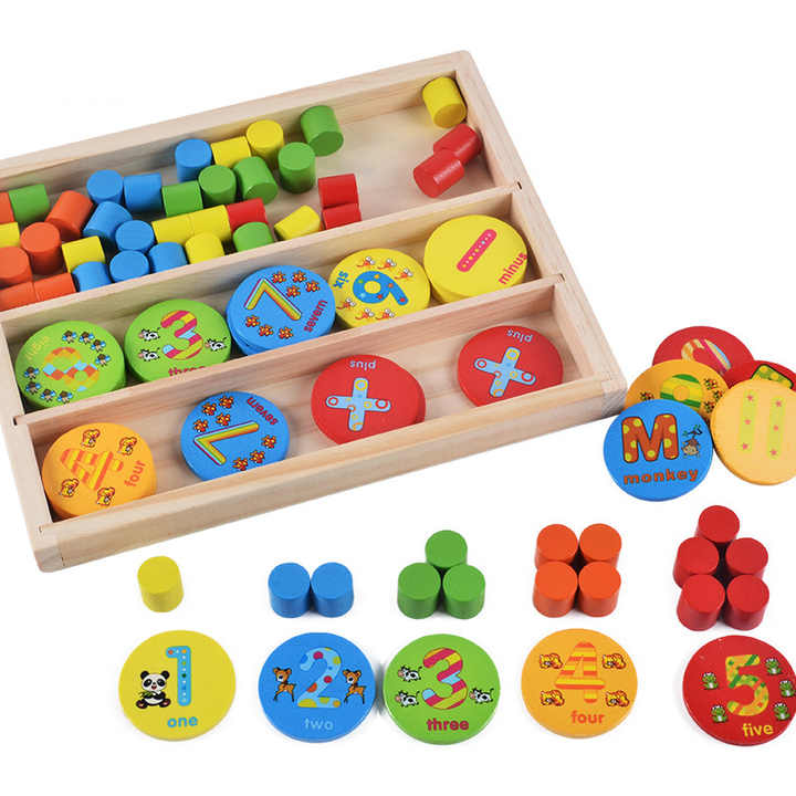 Multifunctional Wooden Learning Box