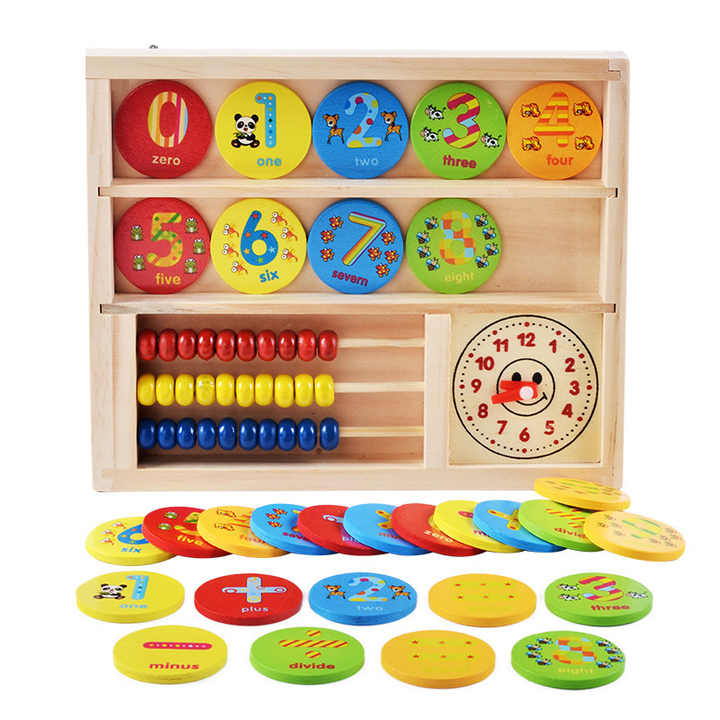 Multifunctional Wooden Learning Box