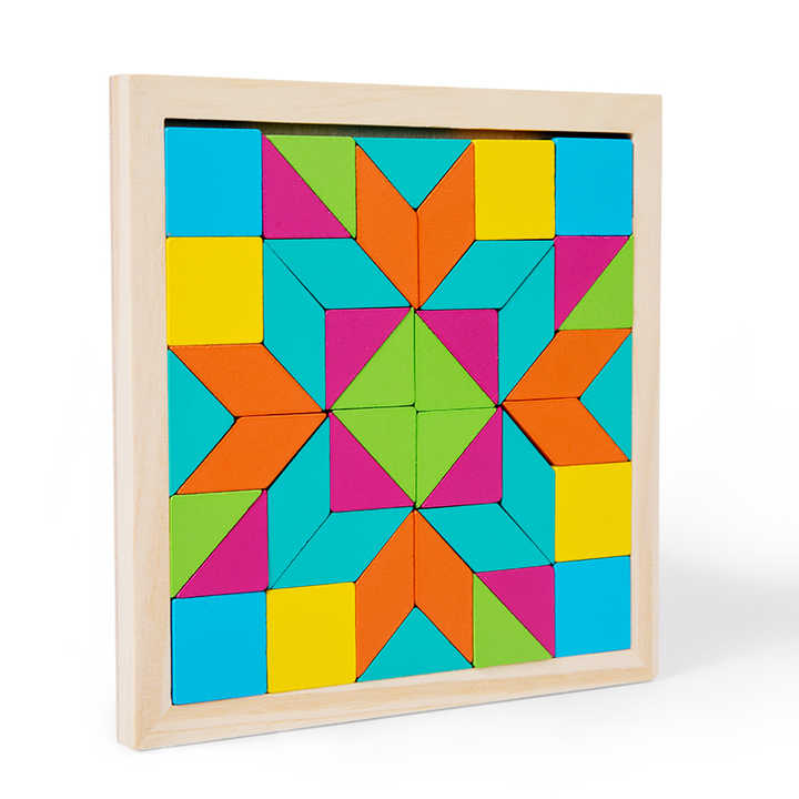 Wooden Geometric Shape Making Puzzle